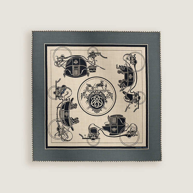 HERMES エルメス ストール EX LIBRIS Hermès Ex-Libris en Kimonos Cashmere Silk 140